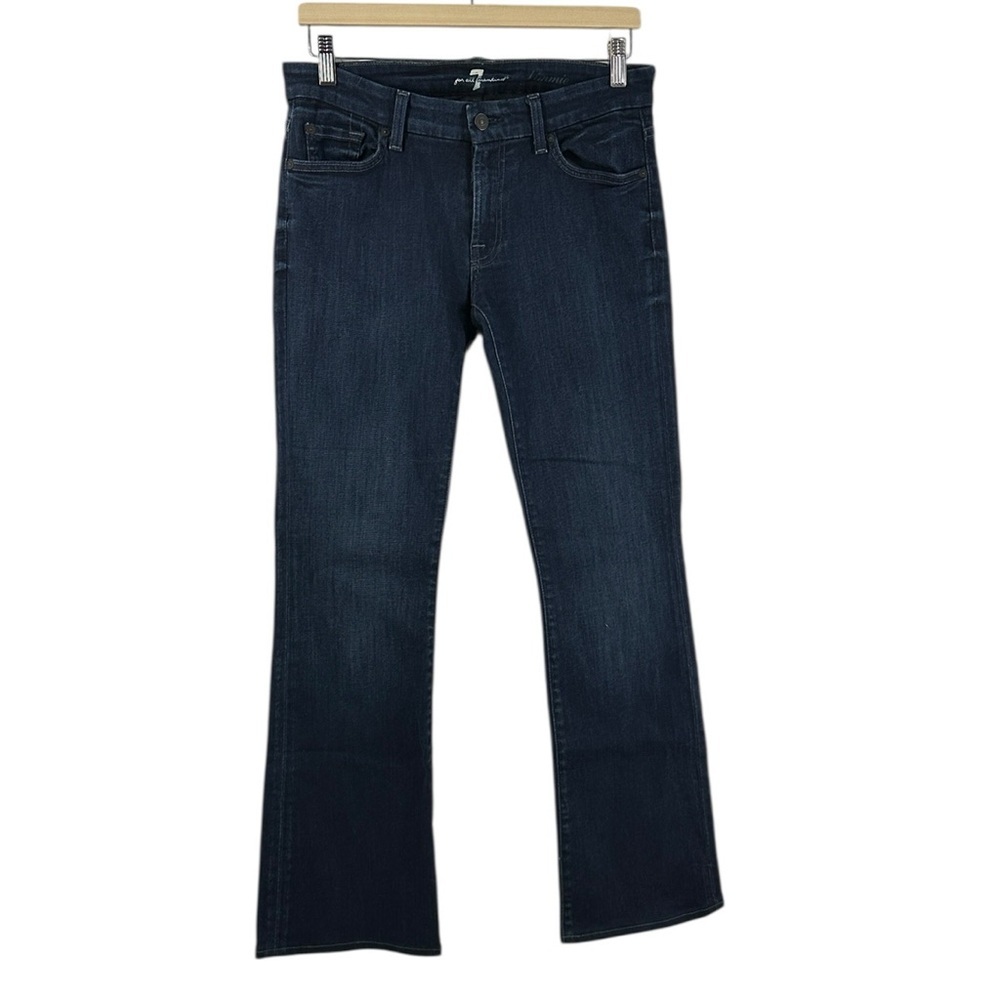 7 For All Mankind Kimmie straight leg jeans Dark Blue y2k sz 29